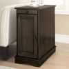 Modern Transitional Design 1pc Side Table / Nightstand Storage Cabinet Gray Color USB Outlet Nightstand Multifunctional Home Furniture