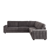 110-Inch Oversized Corduroy Corner Sofa,L Shaped Corner Couch with two storage spaces,USB port & T-pyce port and Cup-holder