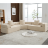 [NEW ARRIVED] [VIDEO PROVIDED]Oversized Combination Sofa,Curved Sofa,Upholstered 4 Seater Couch for Living Room
