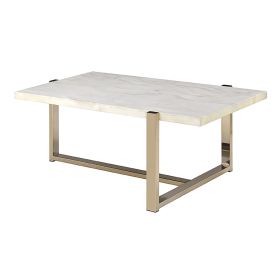 White and Champagne Coffee Table