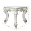 ACME Vendom II End table, Antique Pearl Finish LV01333