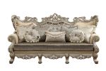 ACME Ranita Sofa w/7 Pillows in Fabric & Champagne 51040