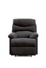 Black Recliner with Pillow Top Arm
