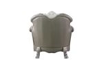 ACME Dresden Chair w/1 Pillow, Vintage Bone White & PU 58177