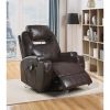 ACME Waterlily Rocker Recliner (Motion) in Brown PU 59278