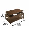 Lenka - 3 Piece Table Set - Brown