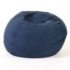5-Foot Comfortable High-Density Shredded Foam Bean Bag Chair for Kids and Adults, with Removable Microsuede Cover