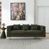 81Inch Oversized 3 Seater Sectional Sofa, Living Room Comfort Fabric Sectional Sofa - Deep Seating Sectional Sofa