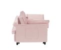 Modern velvet sofa, sofa pull-out bed, small love seat casual sofa with back, with pillow, pockets, living room furniture
