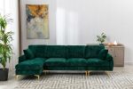 COOLMORE U-shape sectional sofa with Ottoman , Reversible Sofa Couch for Living Room,Spacious Furniture