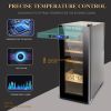 35L Cigar Humidors with Cooling and Heating Function , 250Counts Capacity Cigar Humidor Humidifiers with Constant Temperature Controller