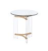 ACME Sosi End Table, Gold Finish LV01084