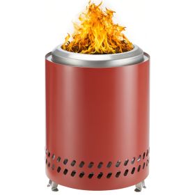Smokeless Fire Pit, 304 Stainless Steel Tabletop Firepit Wood Pellets Burning Fire Pits For Camping (Option: Red7in)