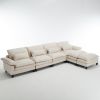 [VIDEO provided][New]154.8" Oversized Modular Sofa , Ice Velvet Large U-Shaped Couch Comfy Upholstered 4-Seat Sofa with 2 Ottoman, 4 Lumbar Pillow